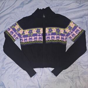 Delias cat zip-up sweater